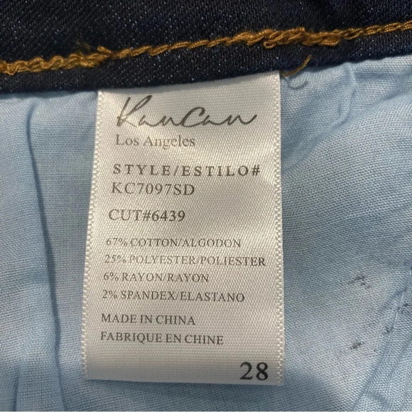 KANCAN Sz 28 or 9 Dark Wash High Rise Skinny  Jeans NWT - Picture 8 of 10
